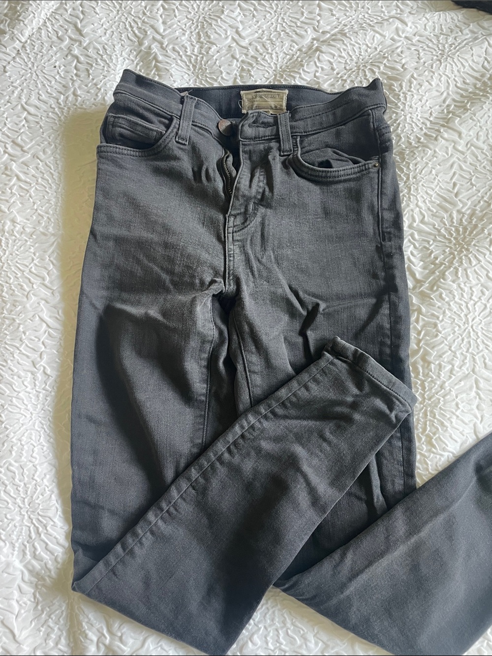 Current/Elliott Charcoal Skinny Jeans